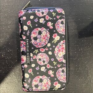 Danielle Nicole Black and Pink Floral Phone Case